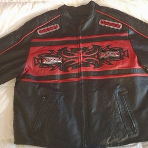 XL Wilda Leather Motorcycle Racing Jacket